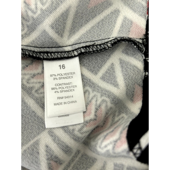 Bisou Bisou Plus Black White Tribal Bodycon Dress Size 16 - Picture 6 of 9